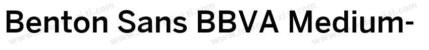 Benton Sans BBVA Medium字体转换